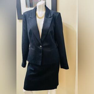 Calvin Klein Black Single-Button Tailored Blazer 2 piece